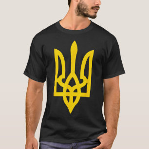 Camiseta Bandeira ucraniana Brasão Símbolo Logotipo Ucrânia