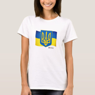 Camiseta Bandeira ucraniana, Emblem e Ucrânia moda/esporte