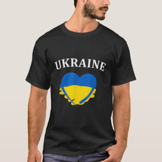Camiseta Bandeira Ucraniana Na Ucrânia
