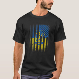 Camiseta Bandeira ucraniana Raízes na Ucrânia