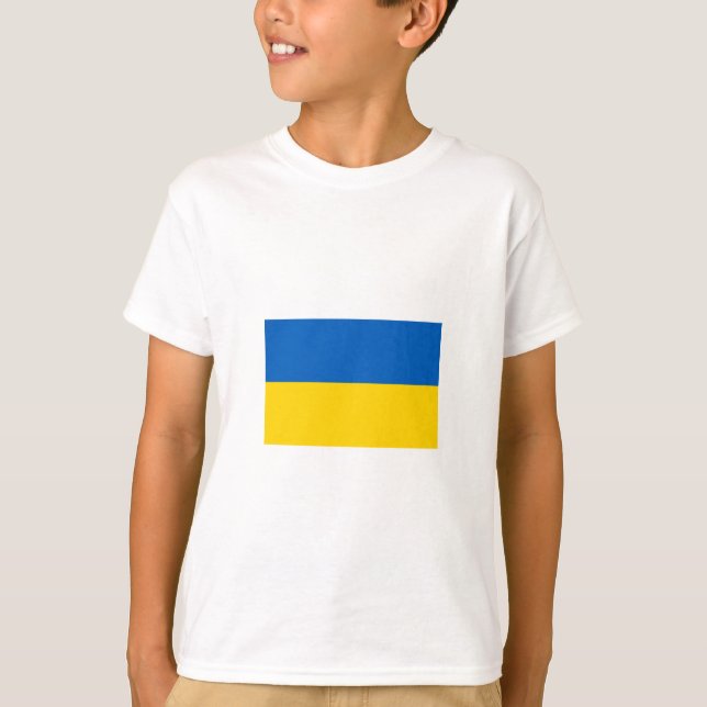 Camiseta Bandeira Ucraniana (Ucrânia) (Frente)