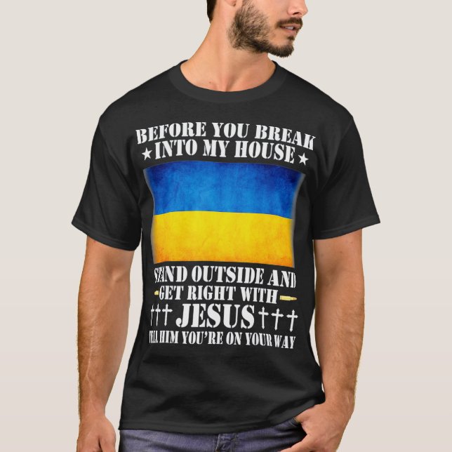 Camiseta Bandeira Ucraniana Ucrânia Ukrajina Legal (Frente)
