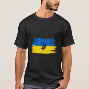 Camiseta Bandeira ucraniana vintage Ucrânia Orgulho 12 