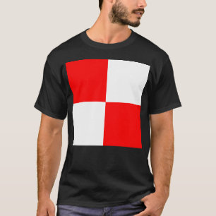 Camiseta Bandeira Uniforme de Sinais Marítimos Internaciona