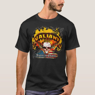 Camiseta Bandeira valente de Plymouth - crânio da bandeira