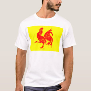 Camiseta Bandeira valona (de Bélgica) - Drapea Walon