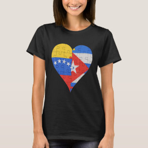 Camiseta Bandeira venezuelana Coração