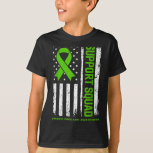 Camiseta Bandeira verde de conscientização sobre doença ren