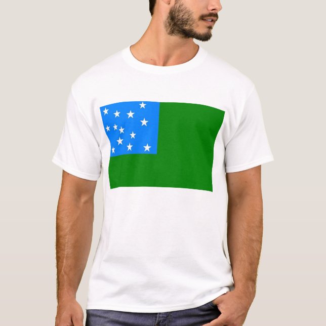 Camiseta Bandeira verde dos meninos da montanha (Frente)