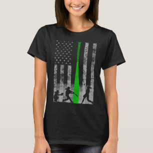 Camiseta Bandeira Verde Softll Fastpitch - Jogador de Softl