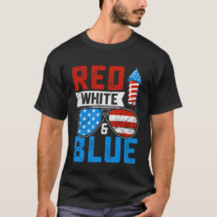 Camiseta Bandeira Vermelha Branca Azul Patriótica dos EUA 4