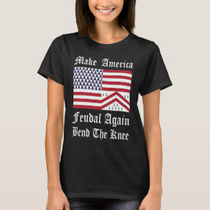 Camiseta Bandeira Vermelha Vermelha Medieval Azul Heráldica