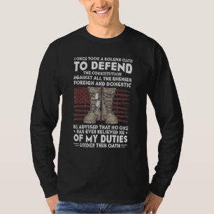 Camiseta Bandeira Veterana Eua Combate Boots Dog Tag