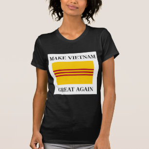 Camiseta Bandeira vietnamiana sul - faça o excelente de