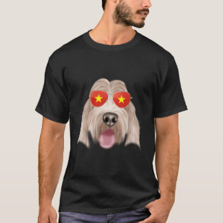 Camiseta Bandeira vietnamita Grand Basset Griffon Vendeen V