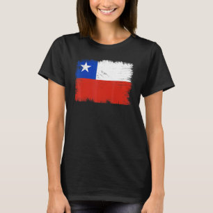 Camiseta Bandeira Vintage Chile Dia da Independência Chilen