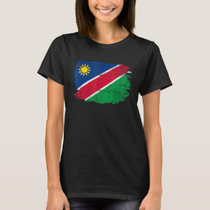 Camiseta Bandeira Vintage da Namíbia Para Namibiano