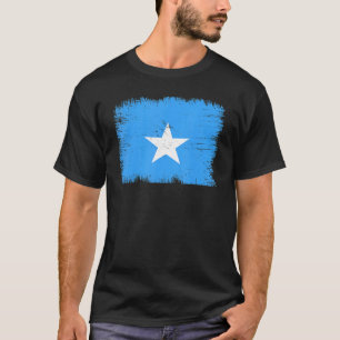 Camiseta Bandeira Vintage da Somália Dia da Independência d