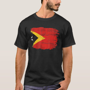 Camiseta Bandeira Vintage de Timor-Leste