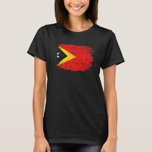 Camiseta Bandeira Vintage de Timor Leste