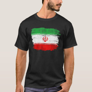 Camiseta Bandeira Vintage do Irã Para Iranianos