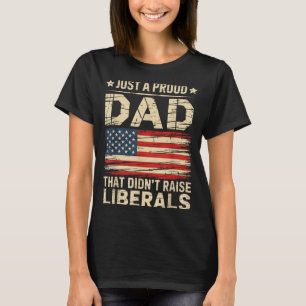 Camiseta Bandeira Vintage Dos EUA Um Pai Orgulhoso Que Não 