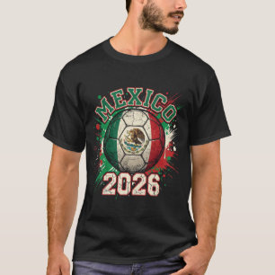 Camiseta Bandeira Vintage Futebol México 2026 Águia Pintura