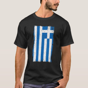 Camiseta Bandeira Vintage Grécia Raízes Patrimoniais Orgulh