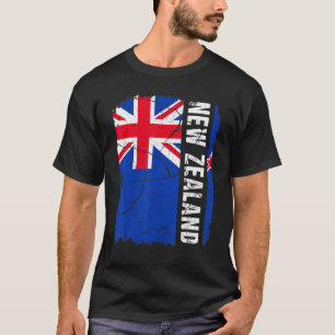 Camiseta Bandeira Vintage Kiwi Orgulho da Nova Zelândia Raí