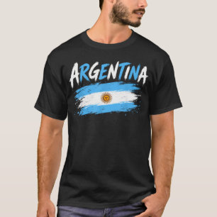 Camiseta Bandeira Vintage Retro Argentina Argentina