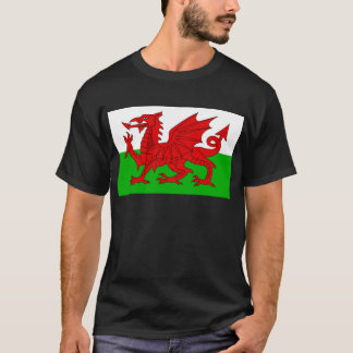 Camiseta Bandeira Welsh / Wales - Imagem de Alta Qualidade