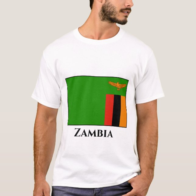 Camiseta Bandeira Zâmbia (Frente)