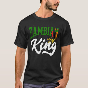Camiseta Bandeira Zâmbia Rei Zâmbia Zâmbia