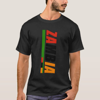 Camiseta Bandeira Zambiana Orange Eagle República Da Zâmbia