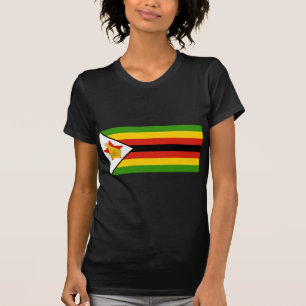 Camiseta bandeira zimbabwe