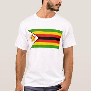 Camiseta bandeira zimbabwe