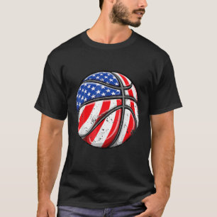 Camiseta Bandeiras americanas de basquetebol Vintage
