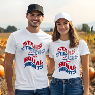 Camiseta Bandeiras americanas - Striges e nome de igual dir