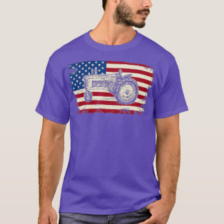 Camiseta Bandeiras Americanas Veículos de Fazenda