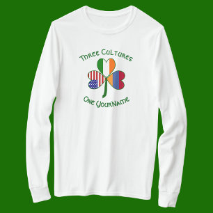 Camiseta Bandeiras armênias irlandesas americanas Shamrock 