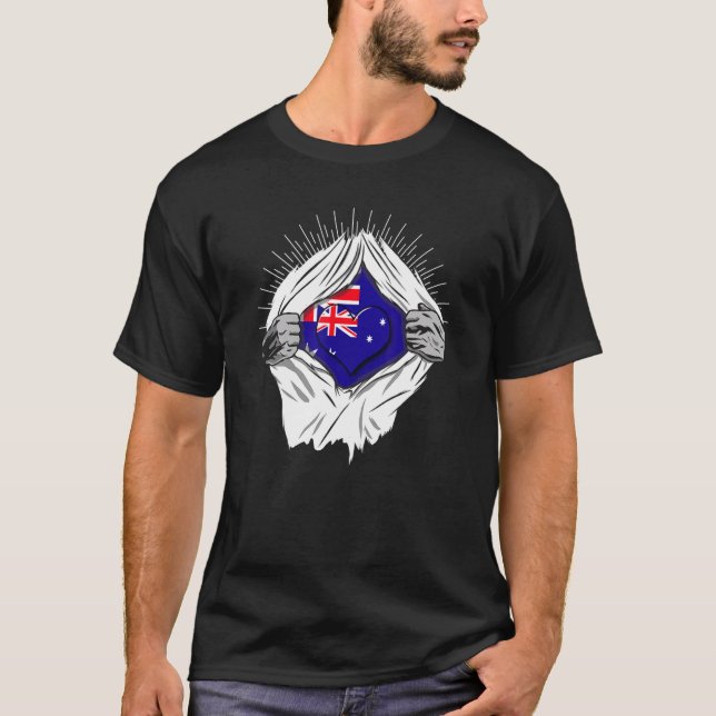 Camiseta Bandeiras australianas da Austrália (Frente)