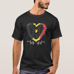Camiseta bandeiras belgas casa Bélgica