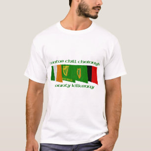 Camiseta Bandeiras de Kilkenny do condado