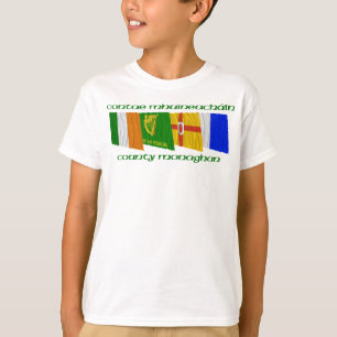 Camiseta Bandeiras de Monaghan do condado