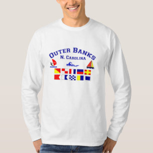 Camiseta Bandeiras de sinal exteriores dos bancos do NC