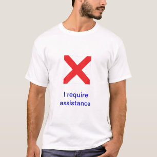 Camiseta Bandeiras de sinal marítimas internacionais