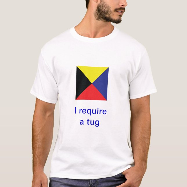 Camiseta Bandeiras de sinal marítimas internacionais (Frente)