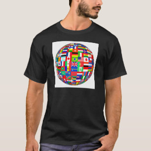 CAMISETA BANDEIRAS DE THE GLOBE