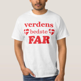 CAMISETA BANDEIRAS DINAMARQUESAS DE VERDENS BEDSTE DISTANTE