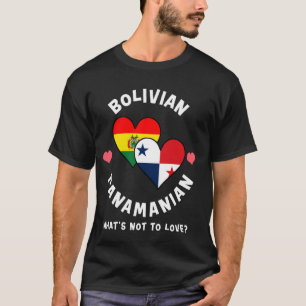 Camiseta Bandeiras do Coração Bolivianas Panamenhas O Que N